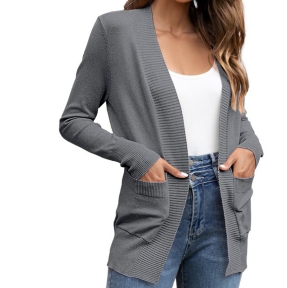 FOLUNSI Cardigan Casual Lightweight Knit Cardigan Sweaters of Female 2X NWT - Picture 1 of 10